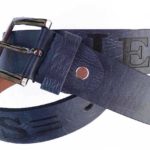 Gürtel-Jeans-blau-Leder