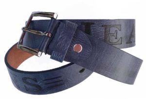 Gürtel-Jeans-blau-Leder