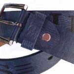 Gürtel-Jeans-blau-Leder