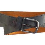 Herren-Grau-Leder-Gürtel