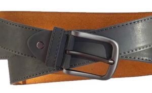 Herren-Grau-Leder-Gürtel-schnalle