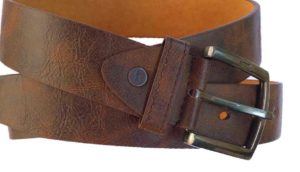 Herren-Gürtel-Leder-braun-schnalle