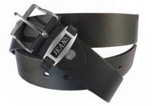 Nieten-Gürtel-schwarz-Leder