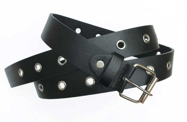 NIeten-gürtel-scharz-loch-leder Nieten-gürtel-scharz-loch-leder